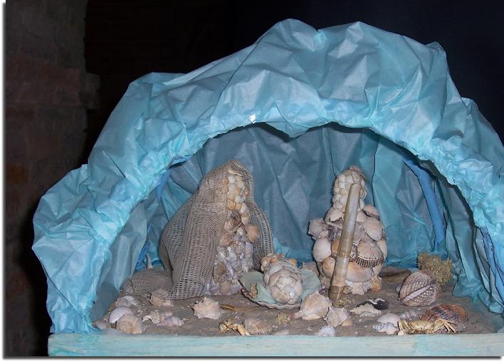 sea shells crib mostra presepi artistic